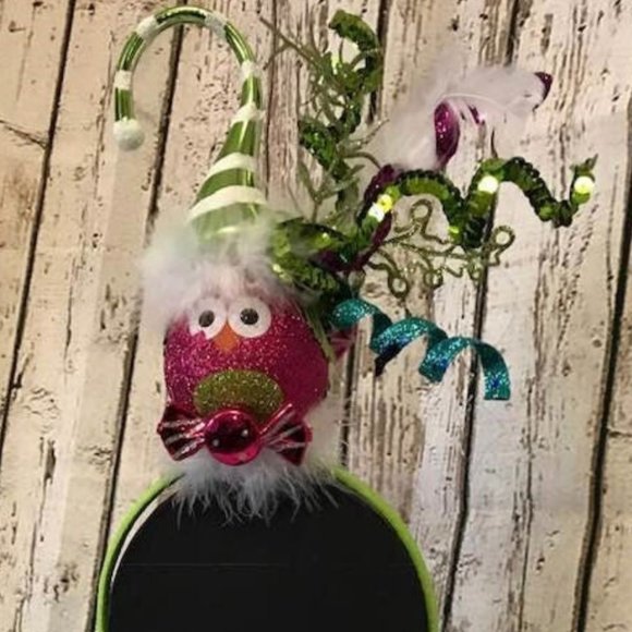 Christmas Lime Green DoDo Bird Headband. Adult Christmas Headband, Christmas Top - Picture 5 of 16